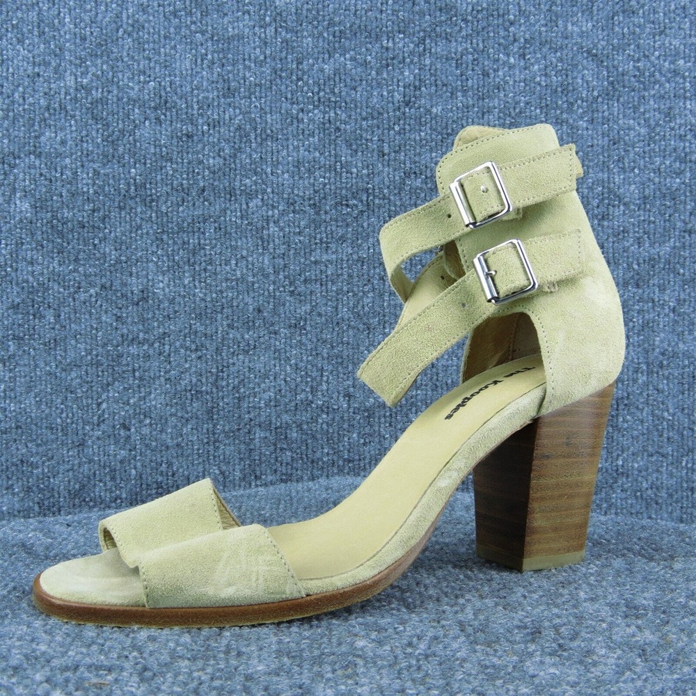 The Kooples Women Ankle Strap Sandal Shoes Beige Suede Size 40 Medium